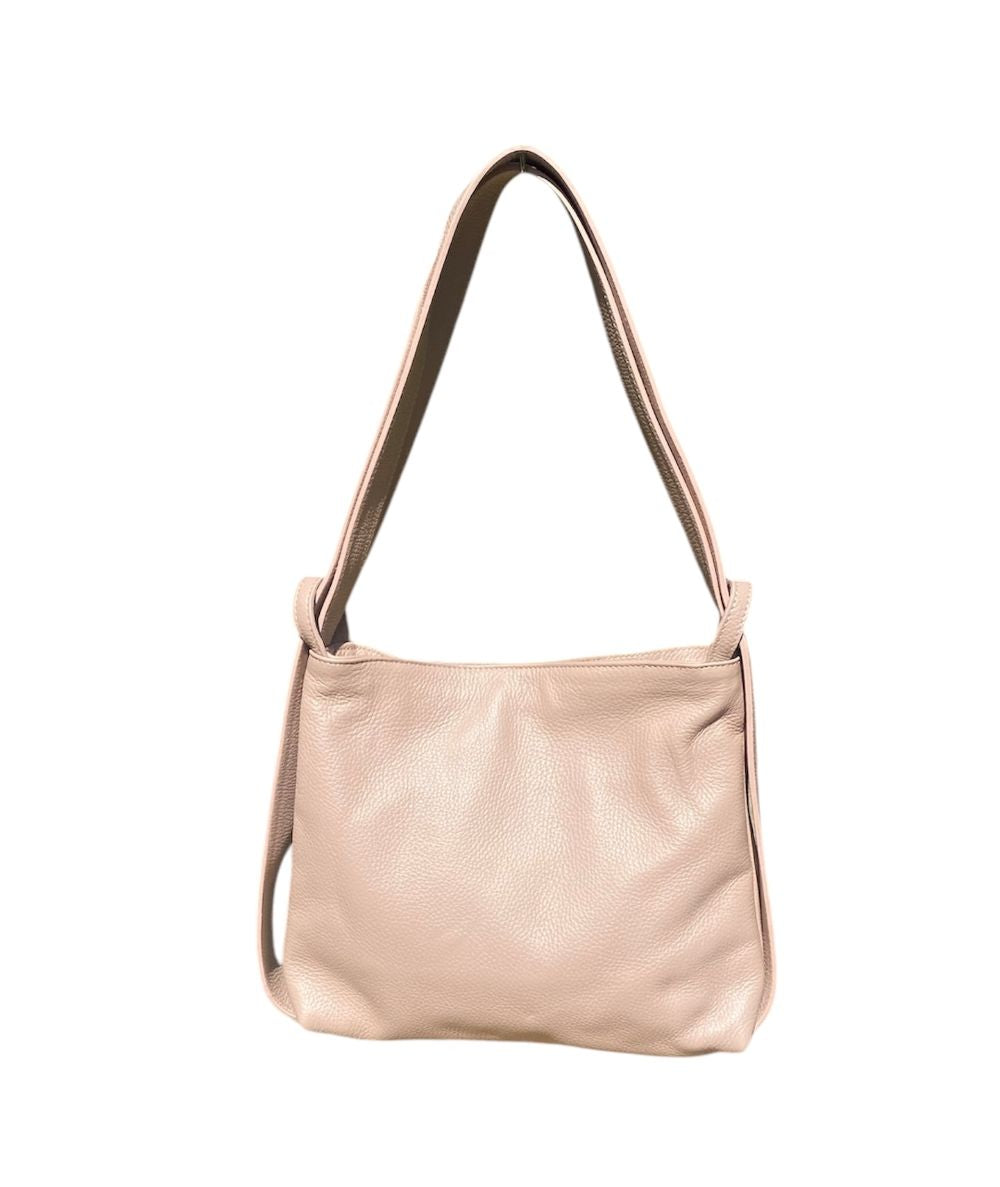 LaGaksta Bria Convertible Leather Backpack Purse - Soft Casual Travel Shoulder Bag