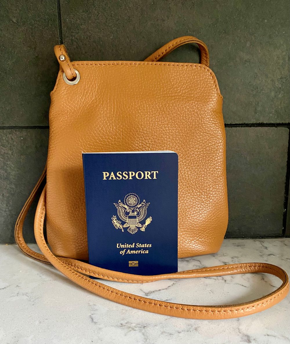 LaGaksta Fina Italian Leather Mini Crossbody for Women – Slim Travel Purse, Anti-Theft Wallet & Passport Bag