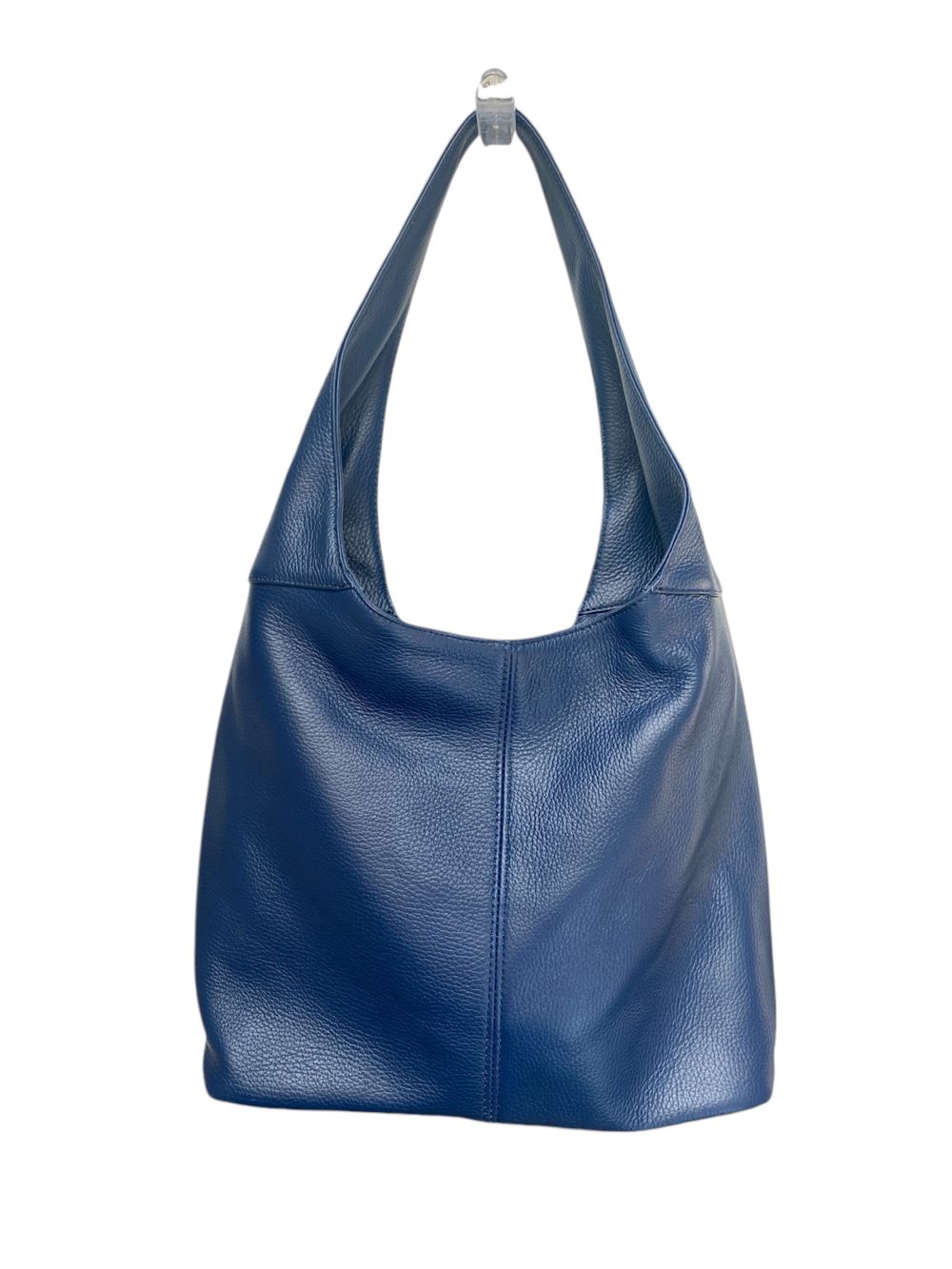 LaGaksta Italian Leather Hobo Bag for Women – Pebbled Tote Purse, Slouchy Designer Shoulder Handbag, Made in Italy