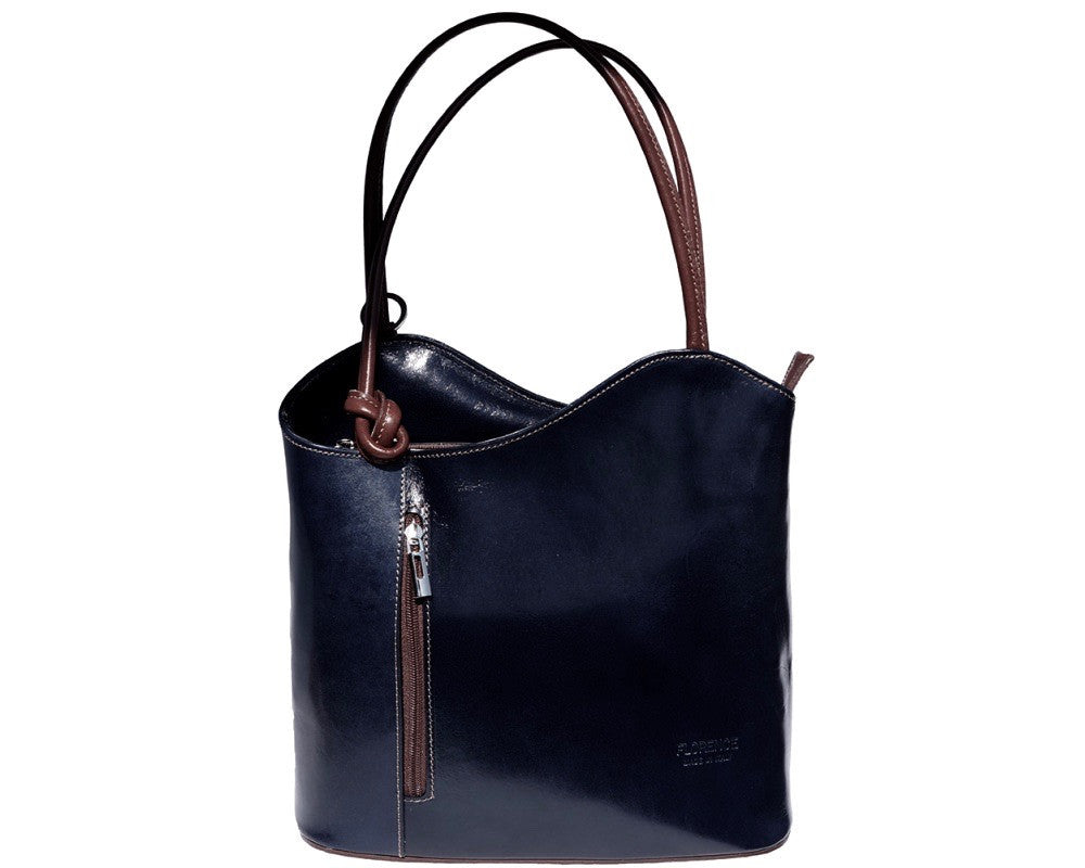 LaGaksta Easy Carry Italian Leather Convertible Backpack - LaGaksta Handbags -  Leather Backpack Handbag - 5