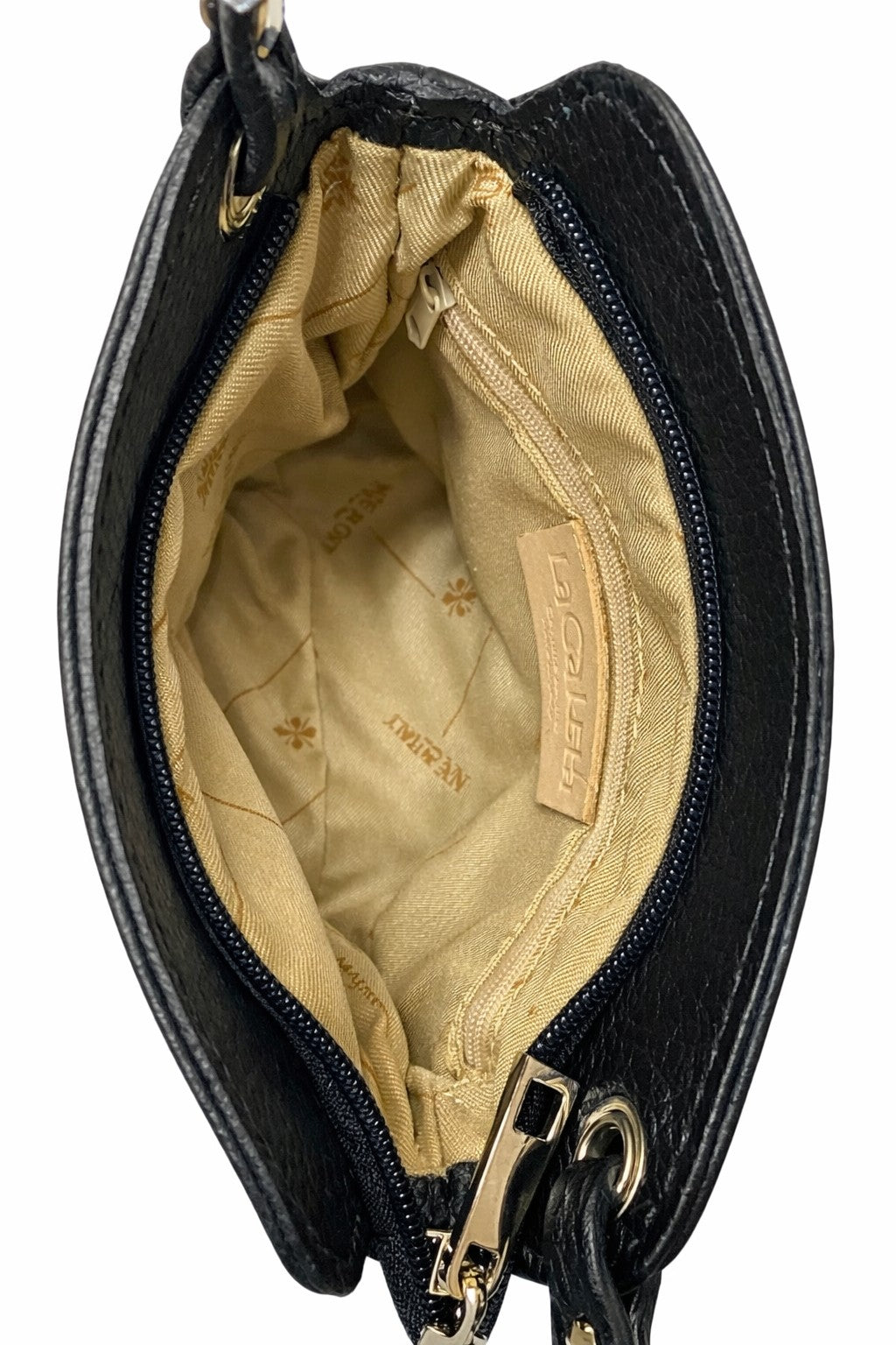 LaGaksta Fina Mini Compact Crossbody inside of bag with white background 