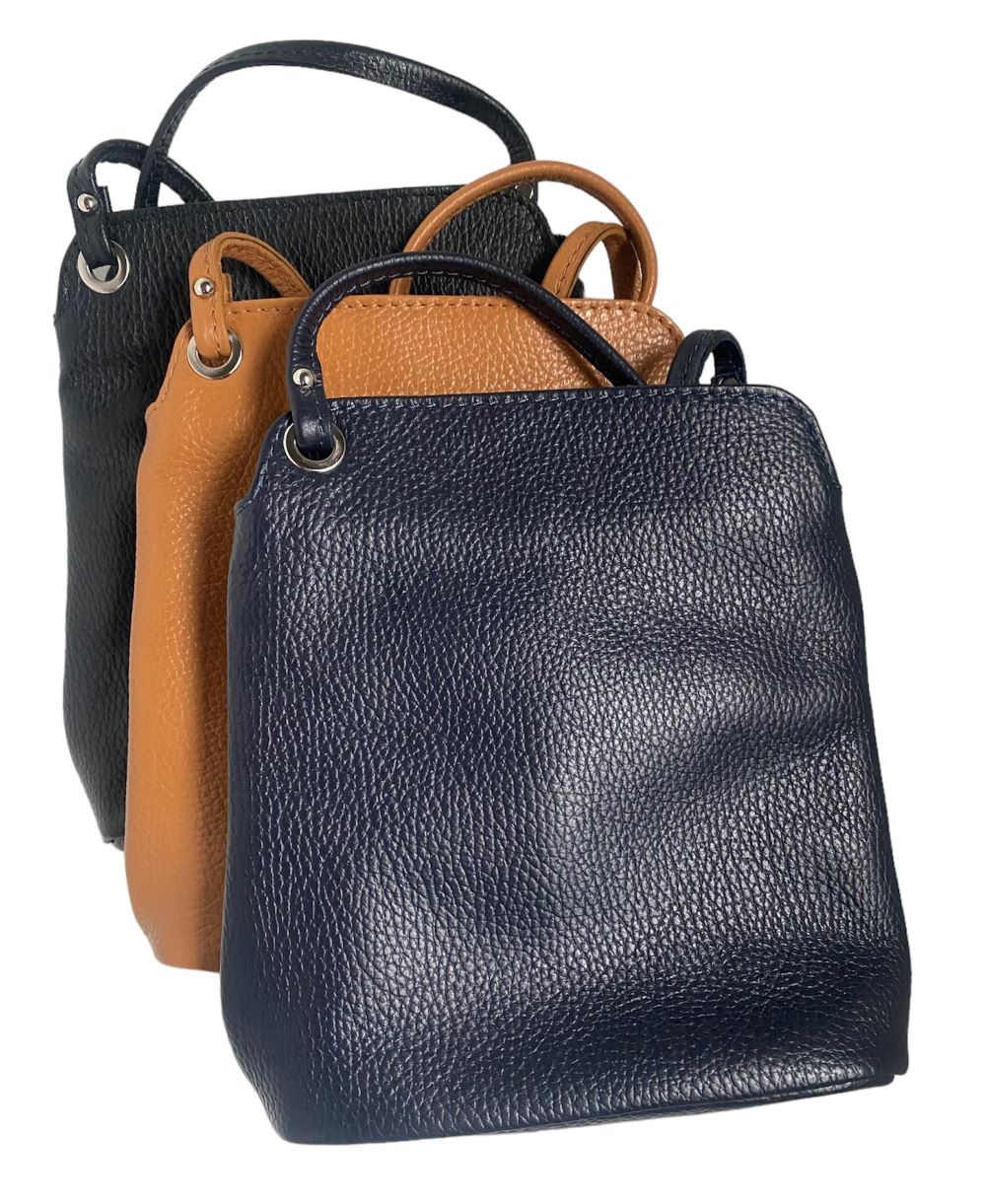 LaGaksta Fina - Casual Italian Leather Small Zip Crossbody Bags for Women Cell Phone Travel Passport Bag Wallet Purses