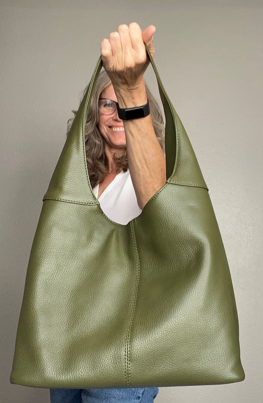 LaGaksta Hobo Pebbled Italian Leather Shoulder Bag – Casual Travel