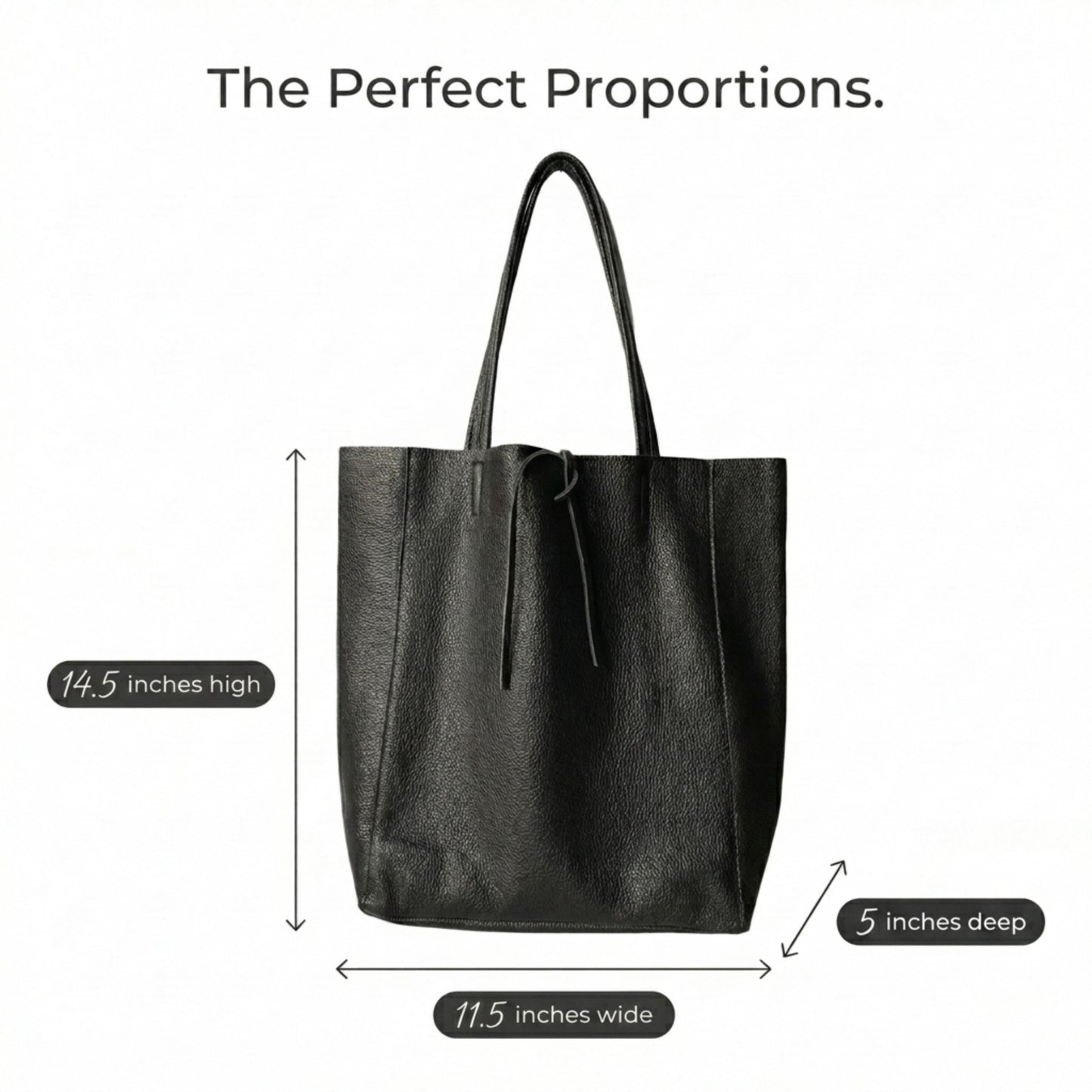 LaGaksta Taylor Italian Leather Tote Shopper Bag