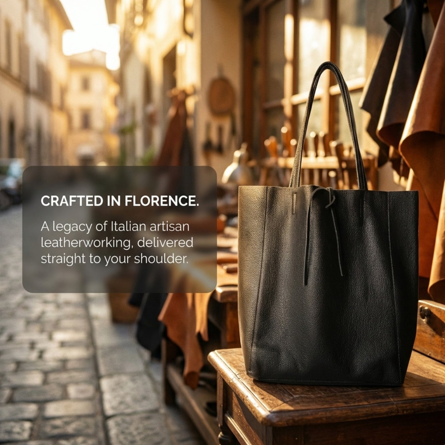 LaGaksta Taylor Italian Leather Tote Shopper Bag