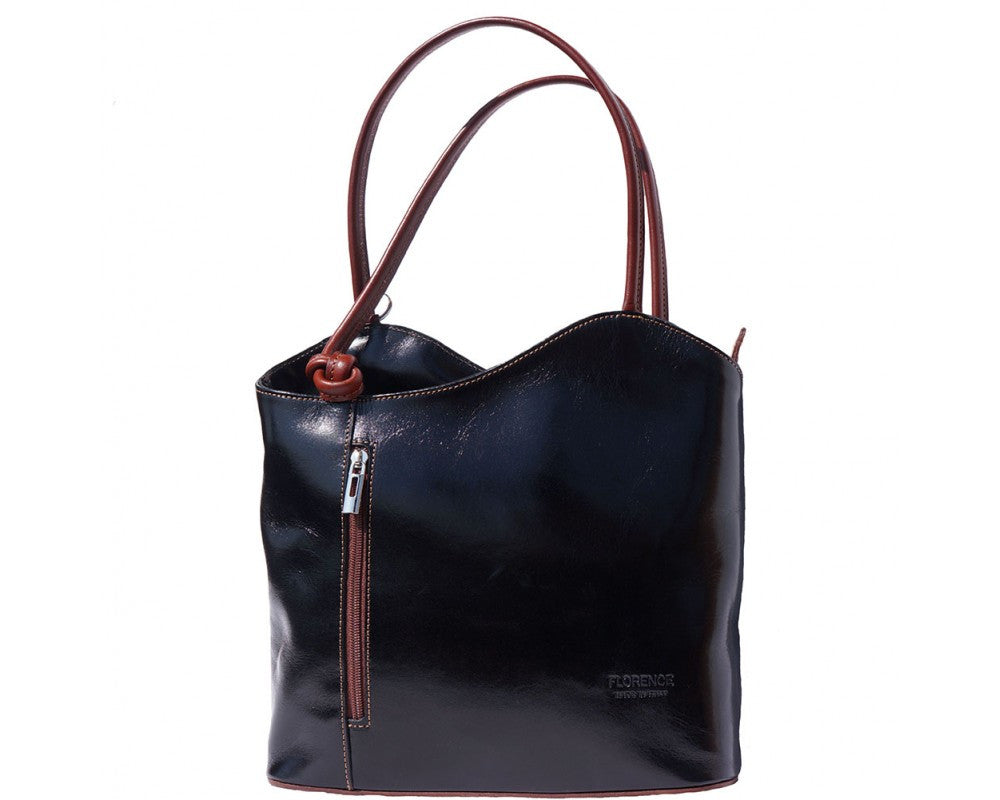 LaGaksta Easy Carry Italian Leather Convertible Backpack - LaGaksta Handbags -  Leather Backpack Handbag - 15