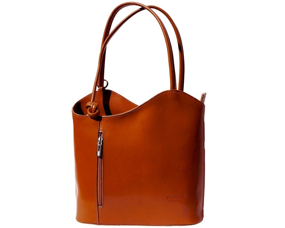 LaGaksta Easy Carry Italian Leather Convertible Backpack - LaGaksta Handbags -  Leather Backpack Handbag - 7