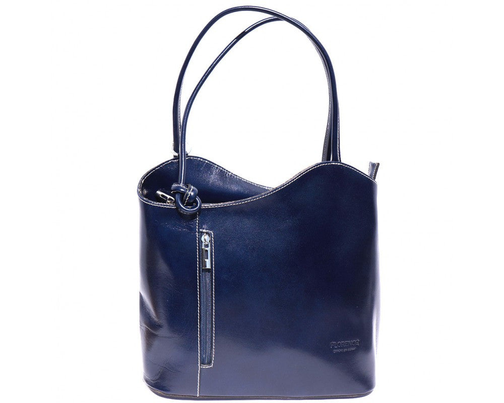 LaGaksta Easy Carry Italian Leather Convertible Backpack - LaGaksta Handbags -  Leather Backpack Handbag - 4