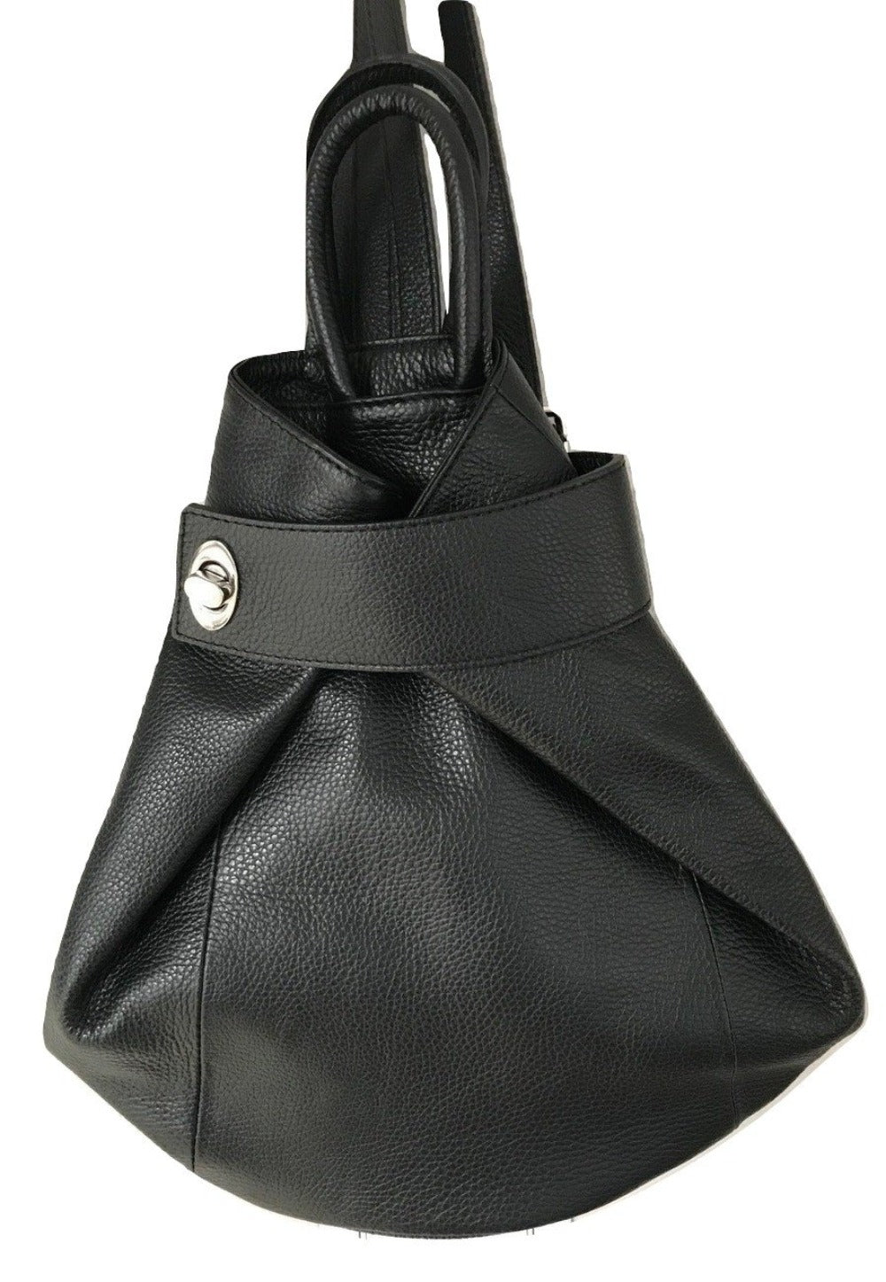 Women Black Stella Logo Square Tote Bag