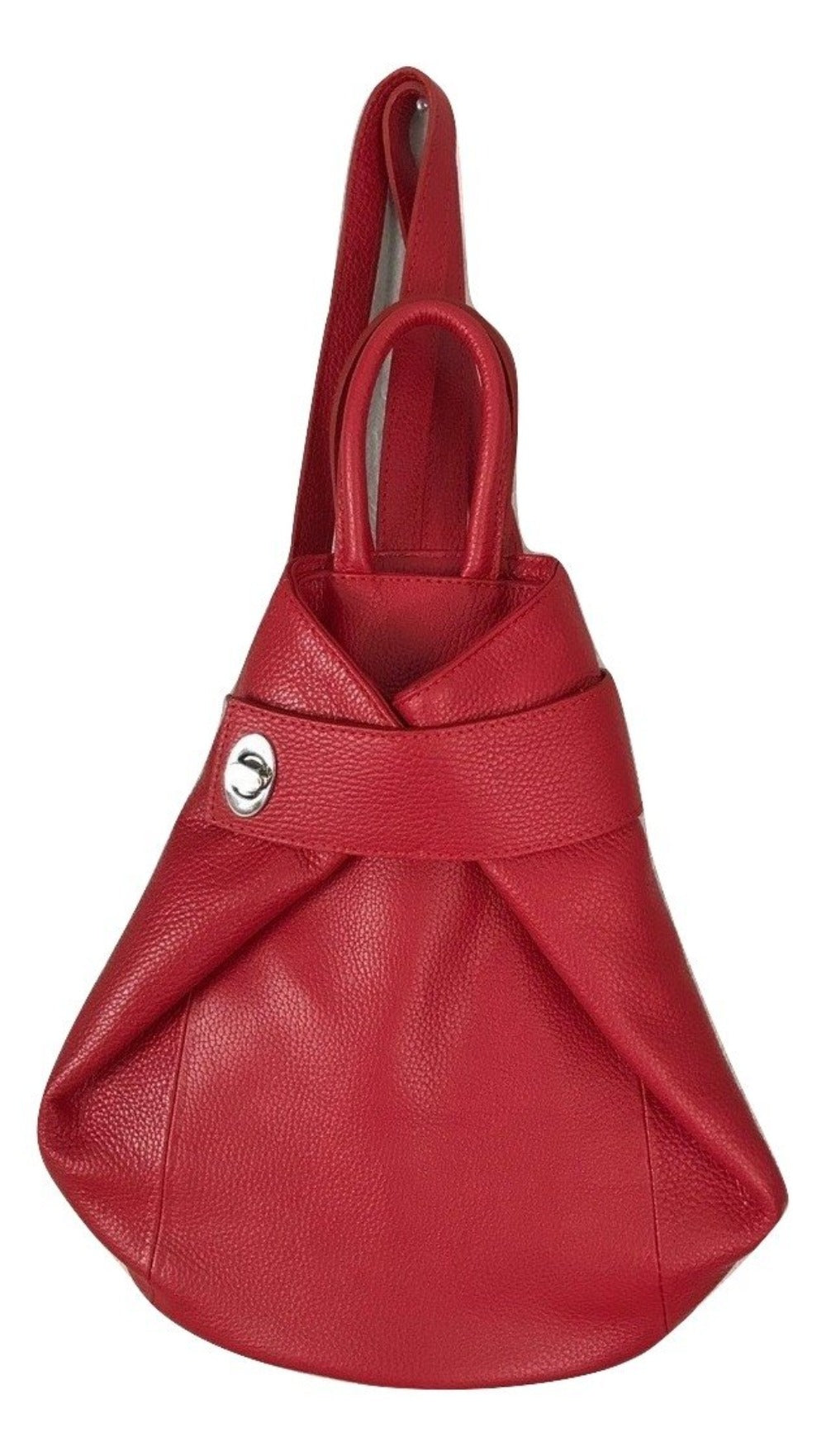 Red Leather Backpack Bag, for College, Office, Travel, Pattern : Plain at  Rs 1,550 / Piece in Kolkata