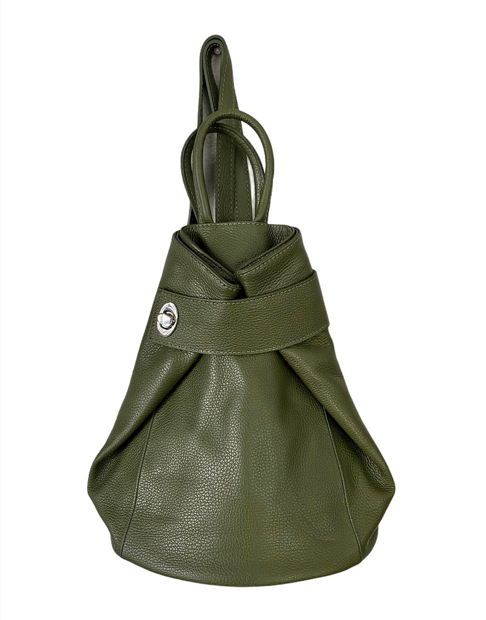 Buy Accessorize London Women's Green Zip Around Backpack Online